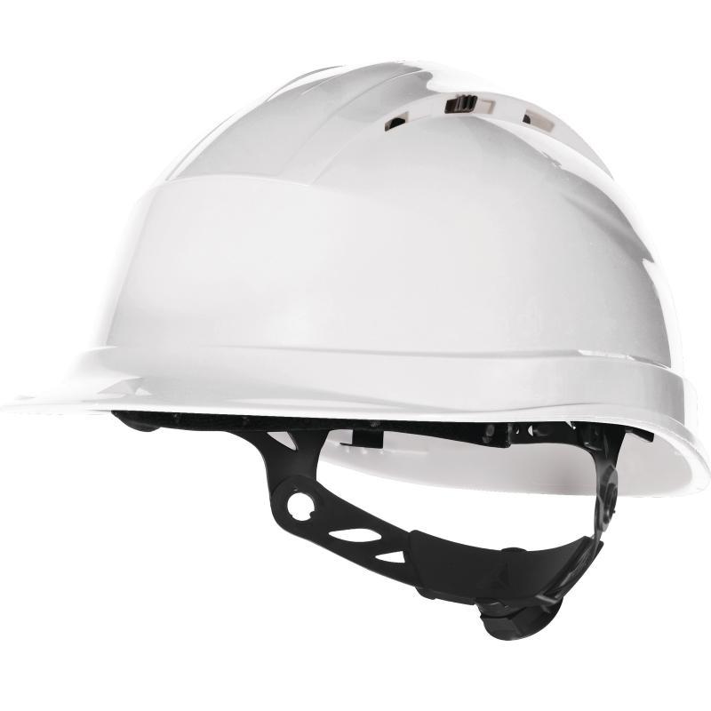 Каска защитная QUARTZ UP IV с вентил. с храповым механизмом бел. Delta Plus QUARUP4BC